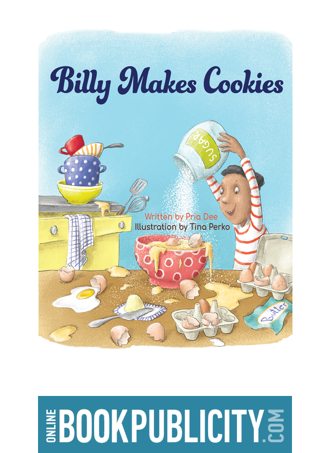 Illustrated kids baking adventure. Book Marketing 
is provided by OBP